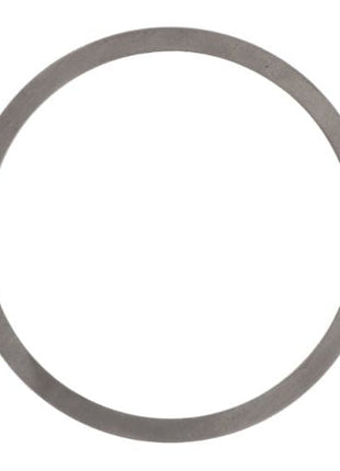 A metallic washer named "Shim Swivel Cap" with a circular shape and a smooth surface, designed specifically for Massey Ferguson models (Product Code: 3428723M1) by AGCO.