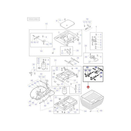 Shock Absorber - F312500030100 - Massey Tractor Parts