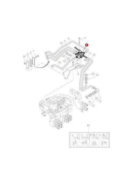 Massey Ferguson Shut Off Valve - 3788750M2 | OEM | Massey Ferguson parts | Tractor Spool Valves-Massey Ferguson-Farming Parts,Flow Control Valves,Hydraulic Valves,Hydraulics,Tractor Parts