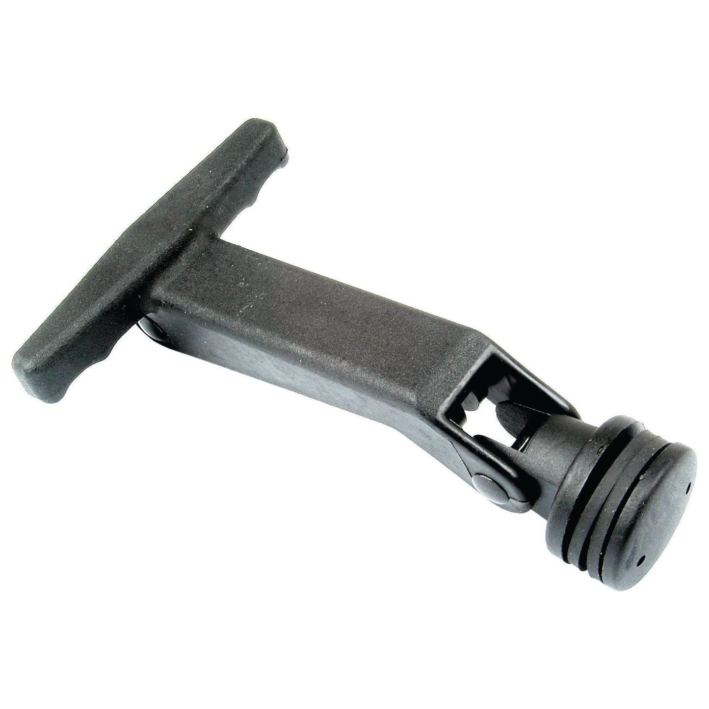 Adjustable black plastic tripod mounting bracket with a T-shaped handle, compatible with Sparex Side Window Handle Kit | Sparex Part No.S.20923.
