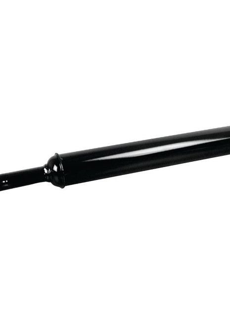 The Sparex Silencer - Horizontal (Part No. S.2116) is a black cylindrical bicycle frame pump with a nozzle at one end and a handle at the other, closely resembling the sleek profile of its namesake silencer.