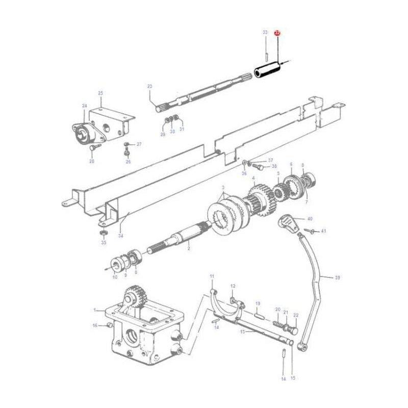 Massey Ferguson Sleeve - 1824119M2 | OEM | Massey Ferguson parts | Axles & Power Transmission-Massey Ferguson-Axles & Power Train,Brakes,Cylinders & Components,Farming Parts,Slave Cylinder,Tractor Parts