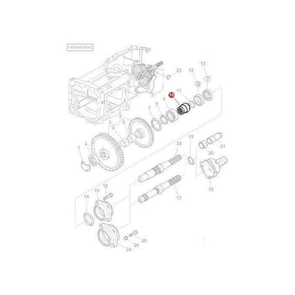Massey Ferguson Sleeve - 3615613M1 | OEM | Massey Ferguson parts | PTO-Massey Ferguson-Axles & Power Train,Farming Parts,Sleeves,Tractor Parts,Transmission
