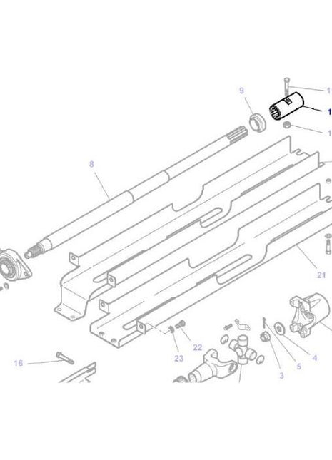 Sleeve Drive Shaft - 3380056M4 - Massey Tractor Parts