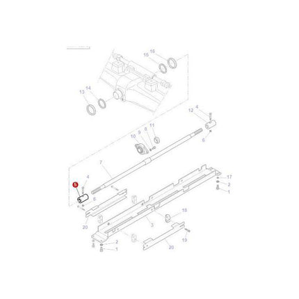 Sleeve Drive Shaft - 3384857M4 - Massey Tractor Parts