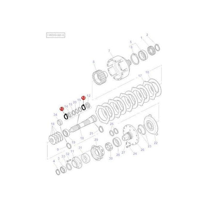 Snapring Wet Clutch - 3010464X1 - Massey Tractor Parts