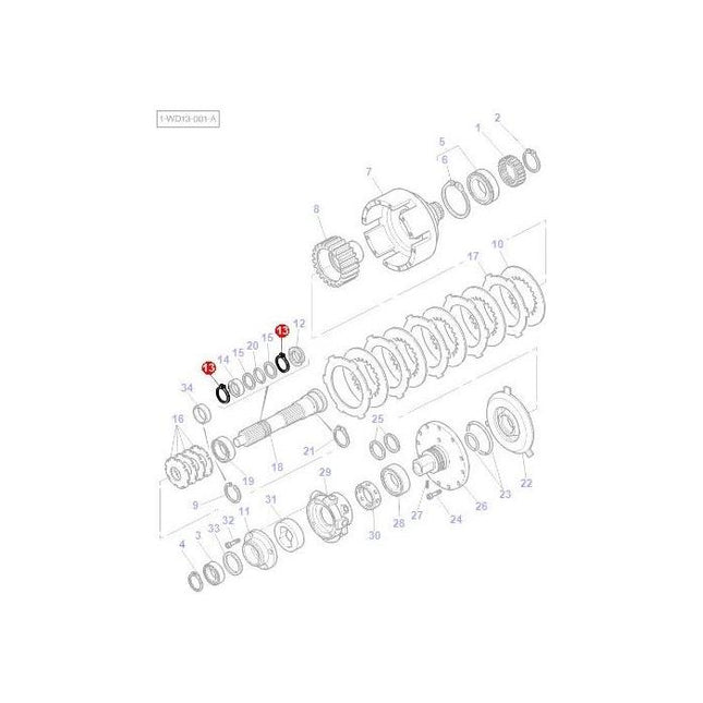Snapring Wet Clutch - 3010464X1 - Massey Tractor Parts