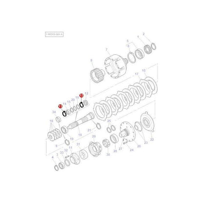 Snapring Wet Clutch - 3010464X1 - Massey Tractor Parts