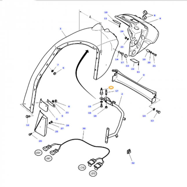 Spacer - 4279200M2 - Massey Tractor Parts
