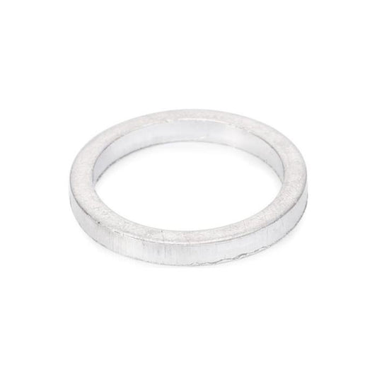 A simple, thin silver ring with a smooth surface, resembling the refined craftsmanship of the Massey Ferguson Spacer by AGCO, model number 747139M1.