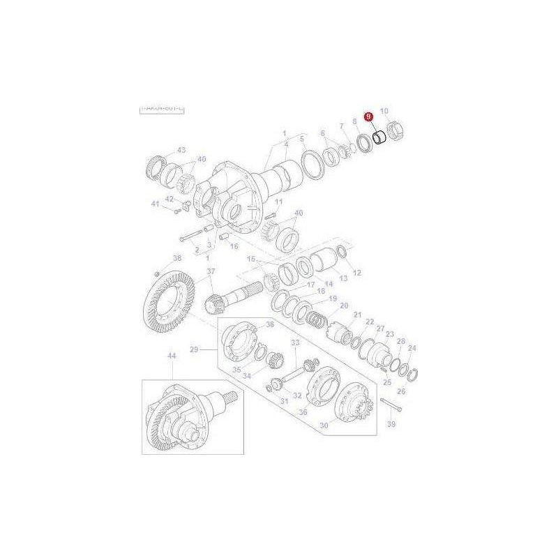 Massey Ferguson Spacer Differential - 3429043M1 | OEM | Massey Ferguson parts | Axles & Power Transmission-Massey Ferguson-2WD Parts,Axle Spindles & Components,Axles & Power Train,Farming Parts,Front Axle & Steering,Tractor Parts