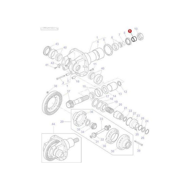 Spacer Differential - 3429043M1 - Massey Tractor Parts