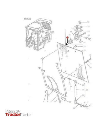 Massey Ferguson Spacer Window Mechanism - 3301814M2 | OEM | Massey Ferguson parts | Side-Massey Ferguson-Cab Glass & Glazing Tools,Cabin & Body Panels,Farming Parts,Tractor Parts