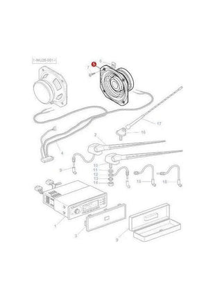 Light Grey T-shirt with Tractor Print - X993322010-Massey Ferguson-Clothing,t-shirt