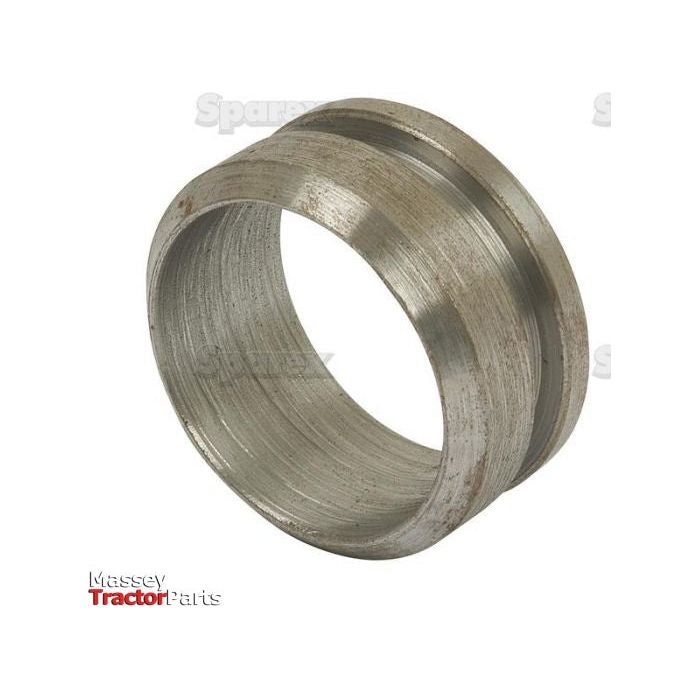 A cylindrical metal bearing part with grooves, branded "Sparex" and suitable for PTO bearing applications, shown with a "Massey Tractor Parts" watermark. The product is identified as PTO BEARING-WELD ON-SMALL | Sparex Part No.S.14926.