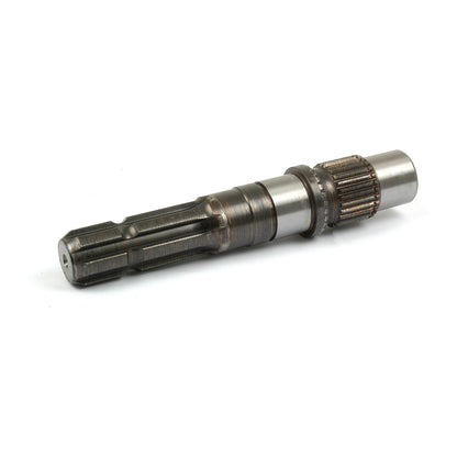 The PTO Shaft Display Stand (S.74843) by Sparex is designed to showcase metal PTO shafts, which feature several grooves and ridges for efficient RPM transmission in machinery or vehicles. Note that the display stand is sold without stock included.