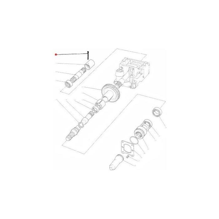 Split Pin PTO Drive - 354415X1 - Massey Tractor Parts