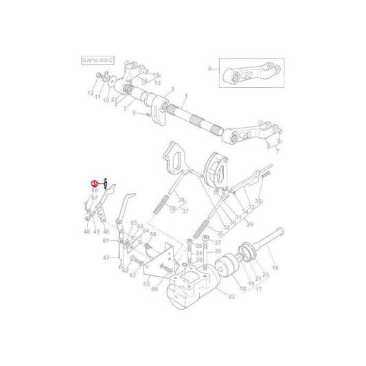 Spring Internal Controls - 898137M1 - Massey Tractor Parts