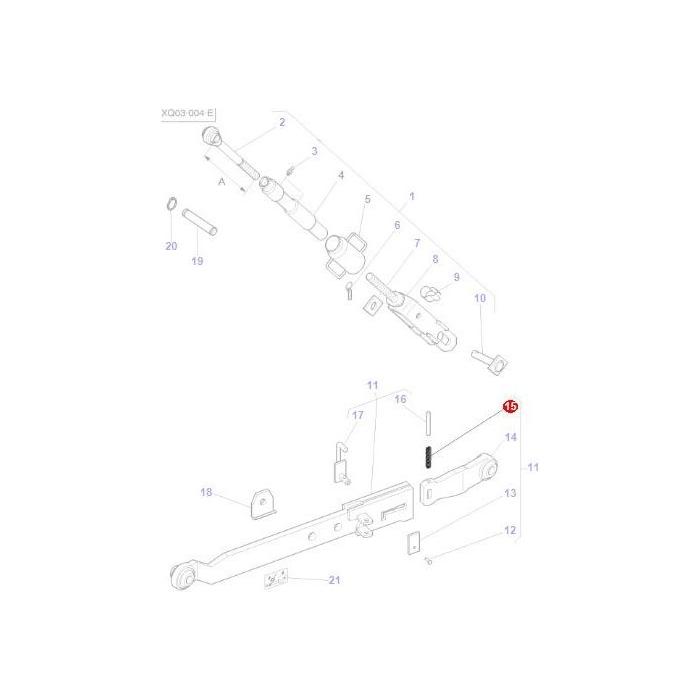 Spring Locking - 491105M1 - Massey Tractor Parts
