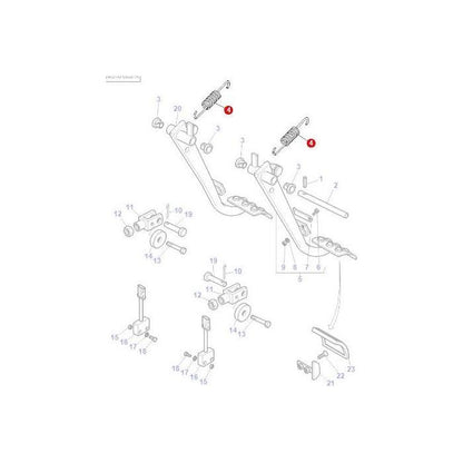 Spring Return - 3781689M1 - Massey Tractor Parts