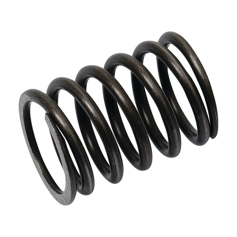 A close-up image of the Spring Valve (Sparex Part No. S.61906), a black metal compression spring with evenly spaced coils, perfect for Massey Ferguson machinery and available through Sparex.