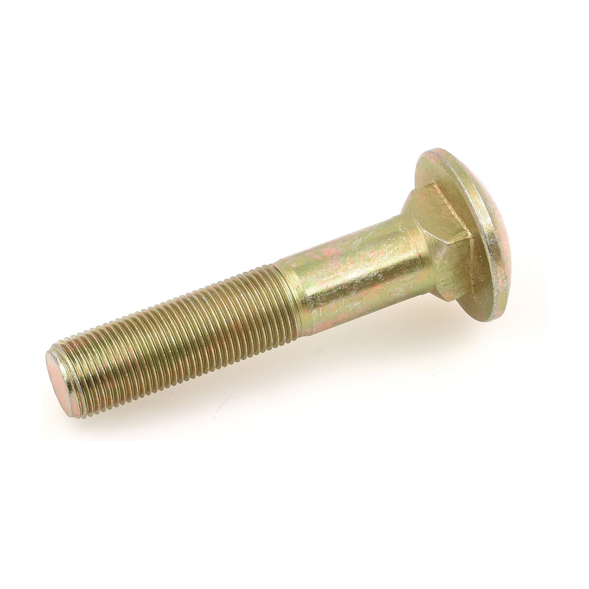 A single Square Wheel Bolt M18 x 1.5 x 95mm from Sparex, Sparex Part No.S.43523, with a partially threaded shaft and metallic color, lying on a white background.