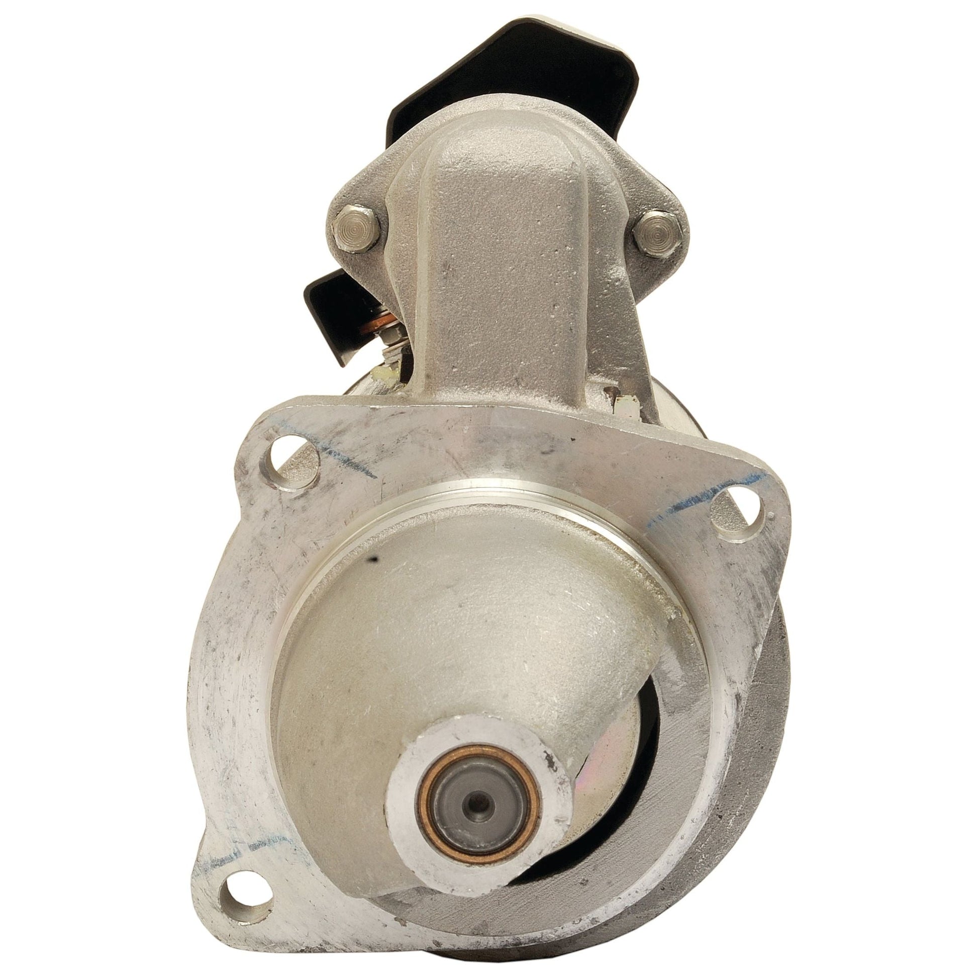 A Sparex Starter Motor - 12V, 2.8Kw (Lucas TVS) featuring a metal mechanical component with a cylindrical extension and mounting holes, likely part of an automotive or industrial engine system. This is identified as Sparex Part No.S.68277.