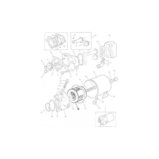 Steering Filter - 1662566M2 - Massey Tractor Parts