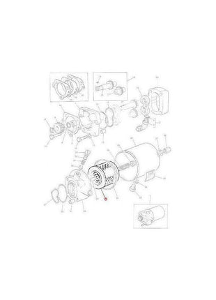Massey Ferguson Steering Filter - 1662566M2 | OEM | Massey Ferguson parts | Steering Oil-Massey Ferguson-Engine & Filters,Farming Parts,Filters,Steering Oil,Tractor Parts