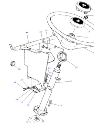 Massey Ferguson Steering Wheel - 3774930M1 | OEM | Massey Ferguson parts | Steering Boxes-Massey Ferguson-Axles & Power Train,Farming Parts,Front Axle & Steering,Steering Wheels,Tractor Parts