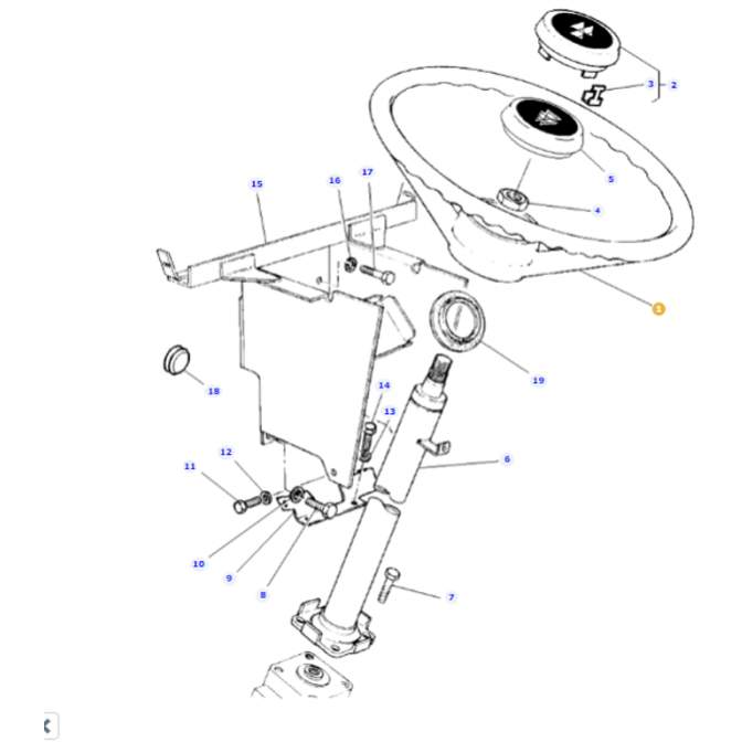 Massey Ferguson Steering Wheel - 3774930M1 | OEM | Massey Ferguson parts | Steering Boxes-Massey Ferguson-Axles & Power Train,Farming Parts,Front Axle & Steering,Steering Wheels,Tractor Parts