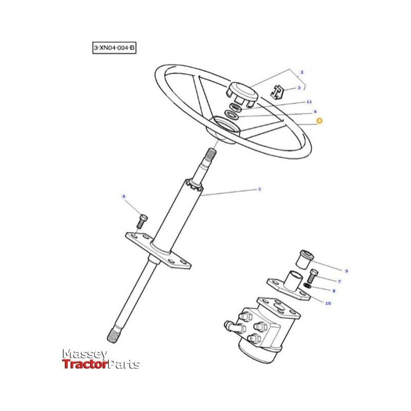 Steering Wheel - 3819765M2 | OEM |  parts | Steering Wheels-Massey Ferguson-Axles & Power Train,Farming Parts,Front Axle & Steering,Steering Wheels,Tractor Parts