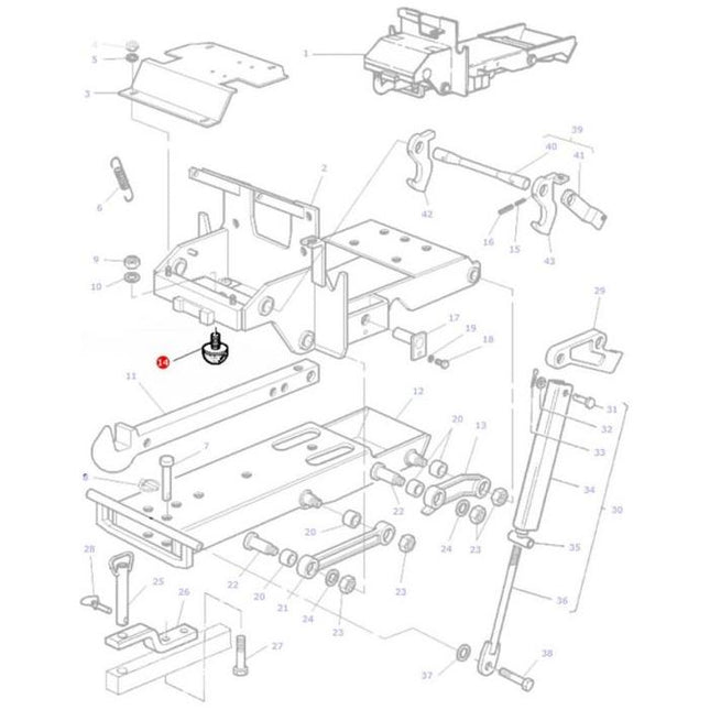 Stop - 3600297M1 - Massey Tractor Parts