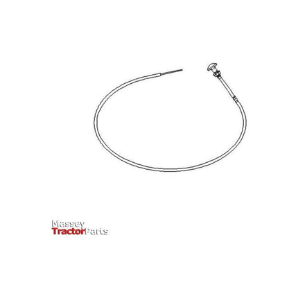 Massey Ferguson Stop Cable - 1667640M1 | OEM | Massey Ferguson parts | Throttle-Massey Ferguson-Cabin & Body Panels,Cables,Engine Stop,Farming Parts,Tractor Parts