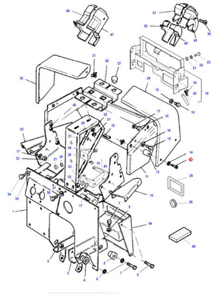 Massey Ferguson Stud - 3597177M1 | OEM | Massey Ferguson parts | Cab Interior-Massey Ferguson-Bolts & Set Screws,Farming Parts,Screws & Fasteners,Towing & Fasteners,Tractor Parts