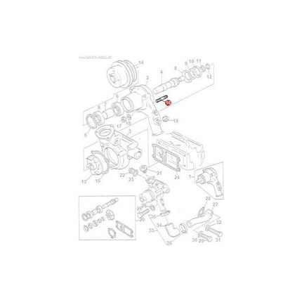 Stud 5/16 unf Water Pump - 735400M1 - Massey Tractor Parts
