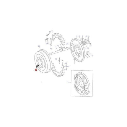 Massey Ferguson Stud Brake Drum - 182278M1 | OEM | Massey Ferguson parts | Drums-Massey Ferguson-Axles & Power Train,Brake Hardware,Brakes,Drums,Farming Parts,Tractor Parts