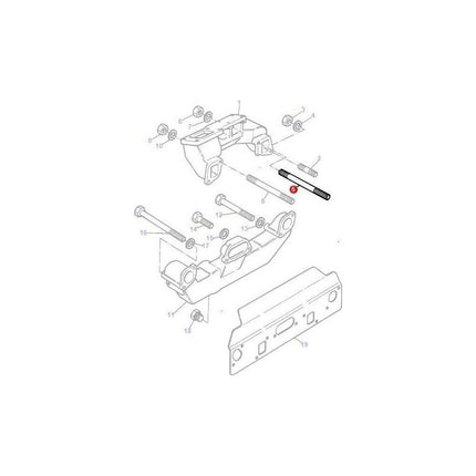 Massey Ferguson Stud Exhaust Manifold - 731630M1 | OEM | Massey Ferguson parts | Exhaust & Manifold Gaskets-Massey Ferguson-Cylinder Head Components,Cylinder Head Studs & Bolts,Engine & Filters,Engine Parts,Farming Parts,Tractor Parts
