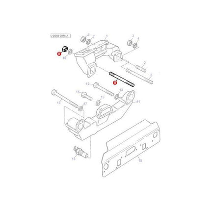 Stud Exhaust Manifold - 731659M1 - Massey Tractor Parts