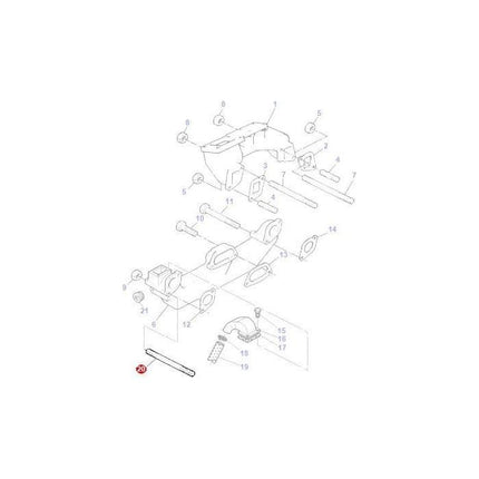 Stud Inlet Manifold - 1476289X1 - Massey Tractor Parts
