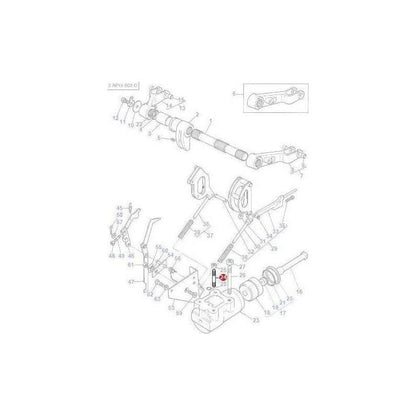 Massey Ferguson Stud Lift Cylinder - 1667580M1 | OEM | Massey Ferguson parts | Linkage-Massey Ferguson-Farming Parts,Hydraulic Cylinders & Rams,Hydraulics,Tractor Hydraulic,Tractor Parts