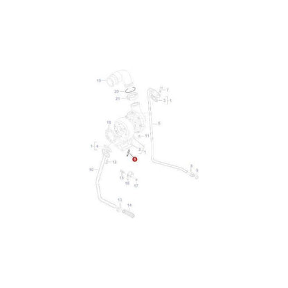 Massey Ferguson Stud Turbo - V546801800 | OEM | Massey Ferguson parts | Engine Parts-Massey Ferguson-Engine & Filters,Exhaust Parts,Farming Parts,Manifolds & Accessories,Tractor Parts