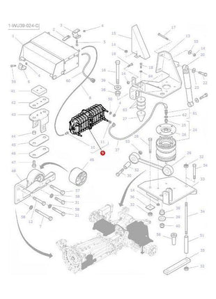 Suspension Accumulator - 4293526M92 - Massey Tractor Parts