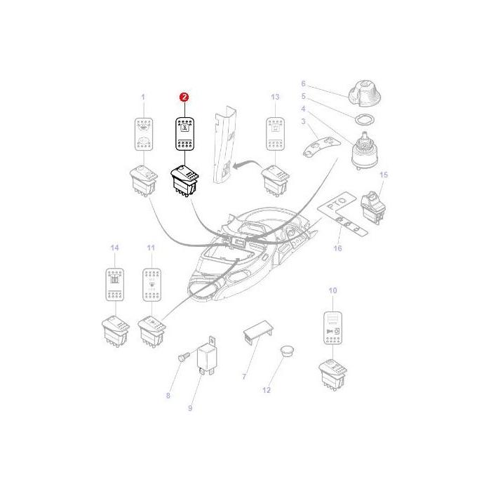 Switch 4wd - 4290439M1 - Massey Tractor Parts