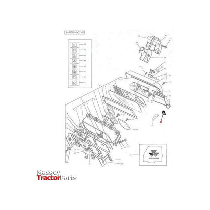 Massey Ferguson Switch, Indirect - 1694361M1 | OEM | Massey Ferguson parts | Rocker Switches & Components-Massey Ferguson-Farming Parts,Lighting & Electrical Accessories,Number Plate & Interior Lights,Rocker Switches & Components,Switches & Sensors,Tractor Parts,Vehicle Lighting