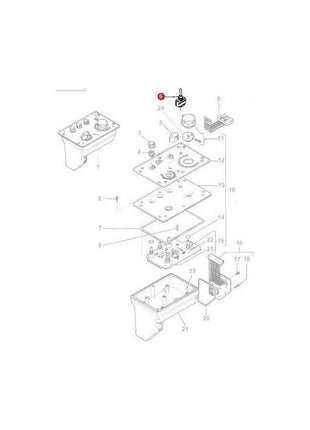 Massey Ferguson Switch Lift - 3388348M93 | OEM | Massey Ferguson parts | Engine Electrics and Instruments-Massey Ferguson-Farming Parts,Hydraulic Lift Components,Hydraulics,Tractor Hydraulic,Tractor Parts