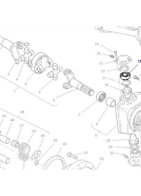 Swivel Bearing Final Drive - 3310930M91 - Massey Tractor Parts