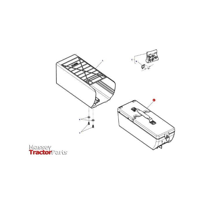 Massey Ferguson - TOOL BOX - 4381466M2 - Farming Parts