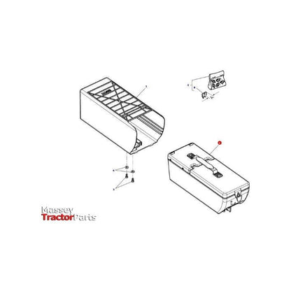 Massey Ferguson - TOOL BOX - 4381466M2 - Farming Parts