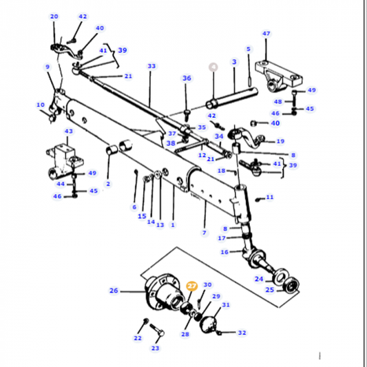 Taper Bearing - 339393X1 - Massey Tractor Parts